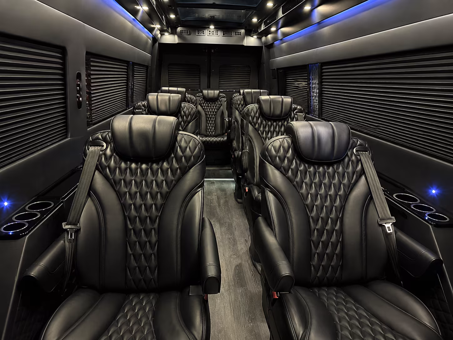 clearwater 10 passenger sprinter van inside