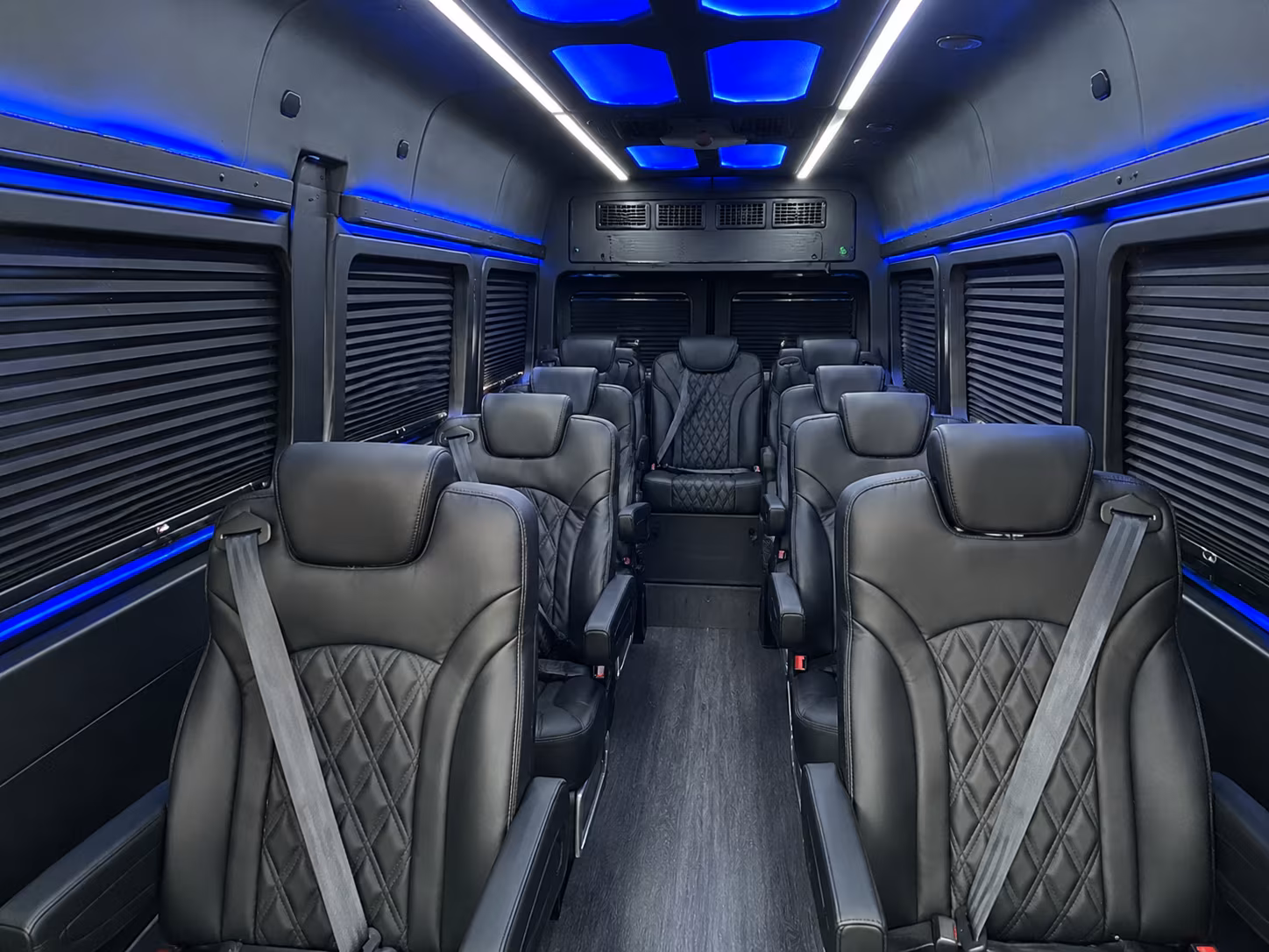 clearwater 10 passenger sprinter van interior