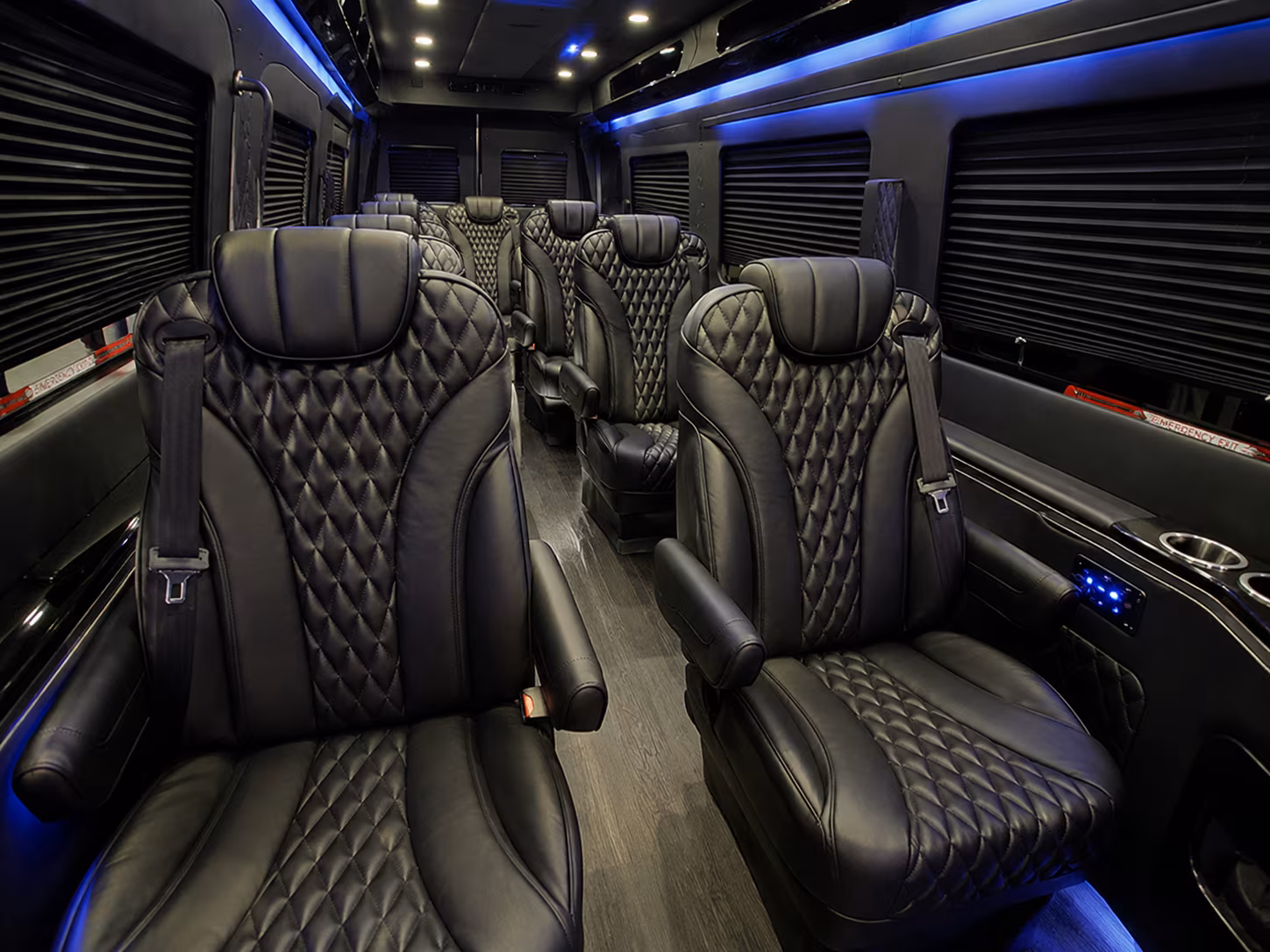 clearwater 12 passenger sprinter van interior