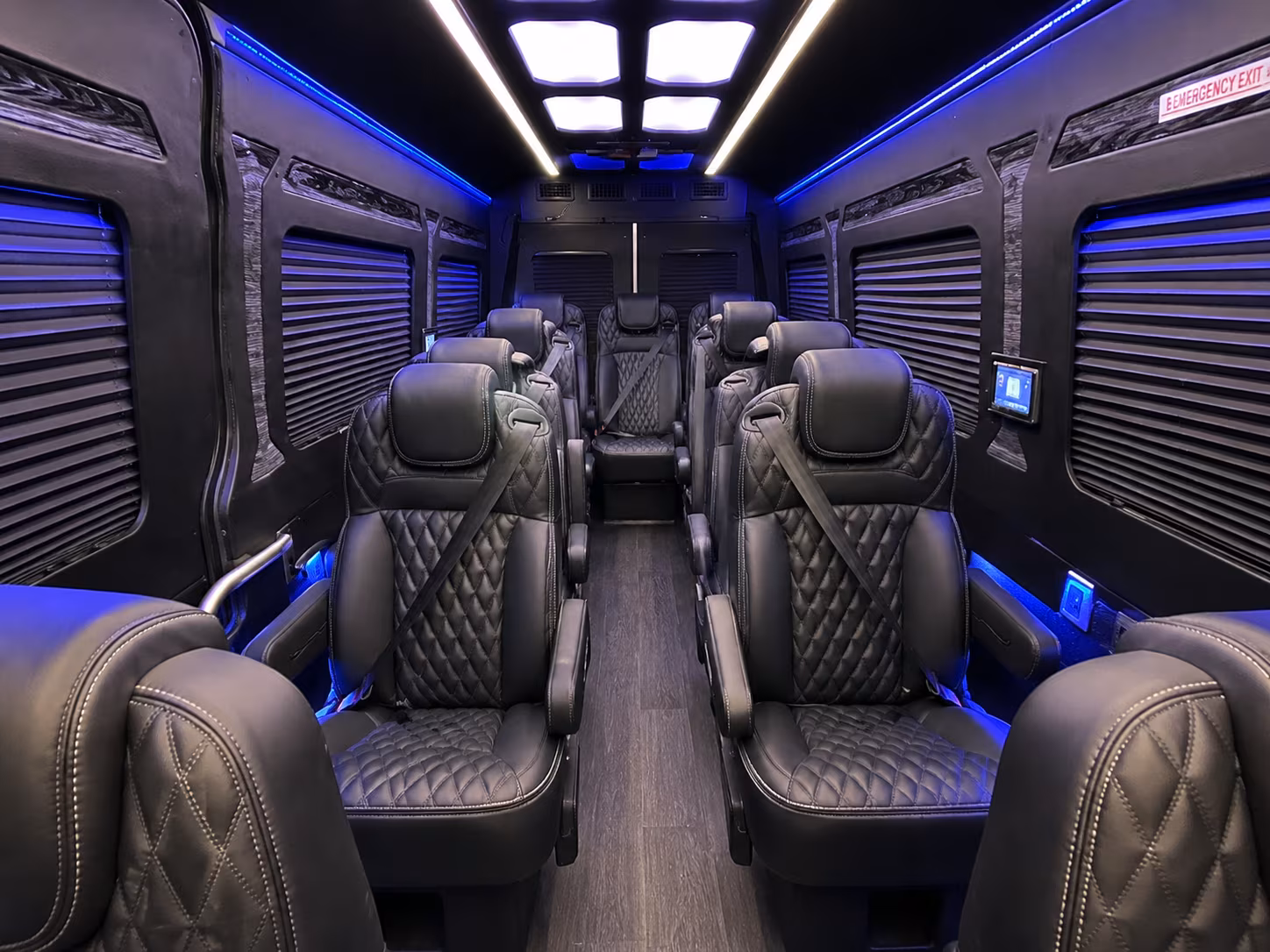 clearwater 15 passenger sprinter van interior