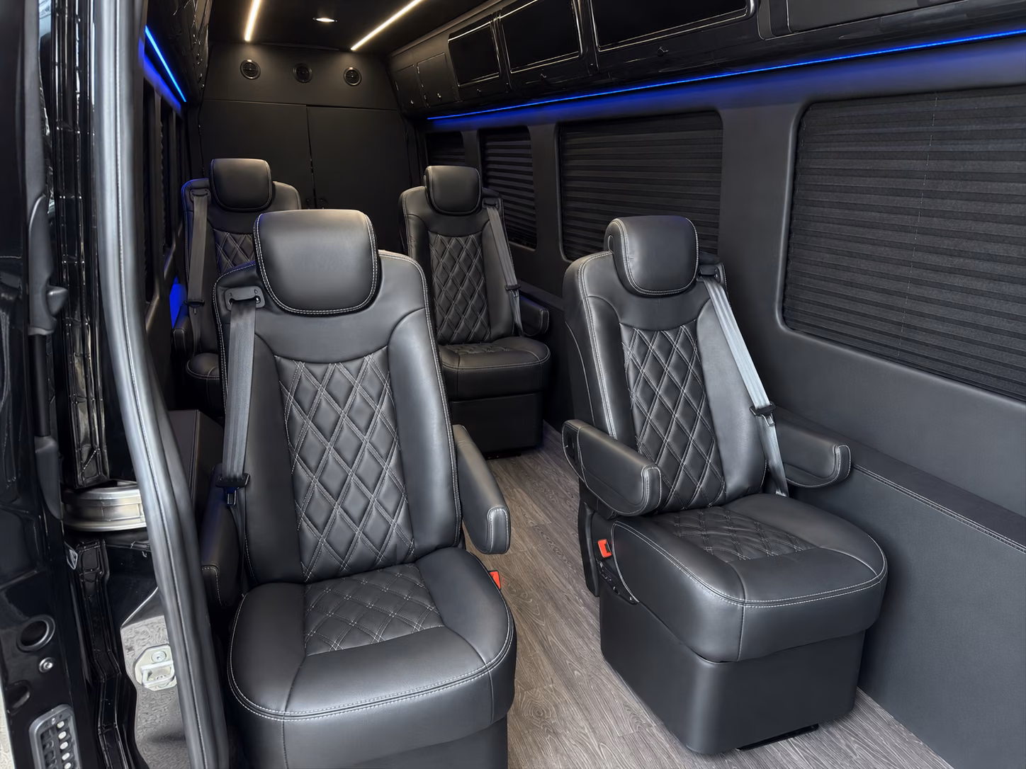 clearwater 18 passenger sprinter van inside