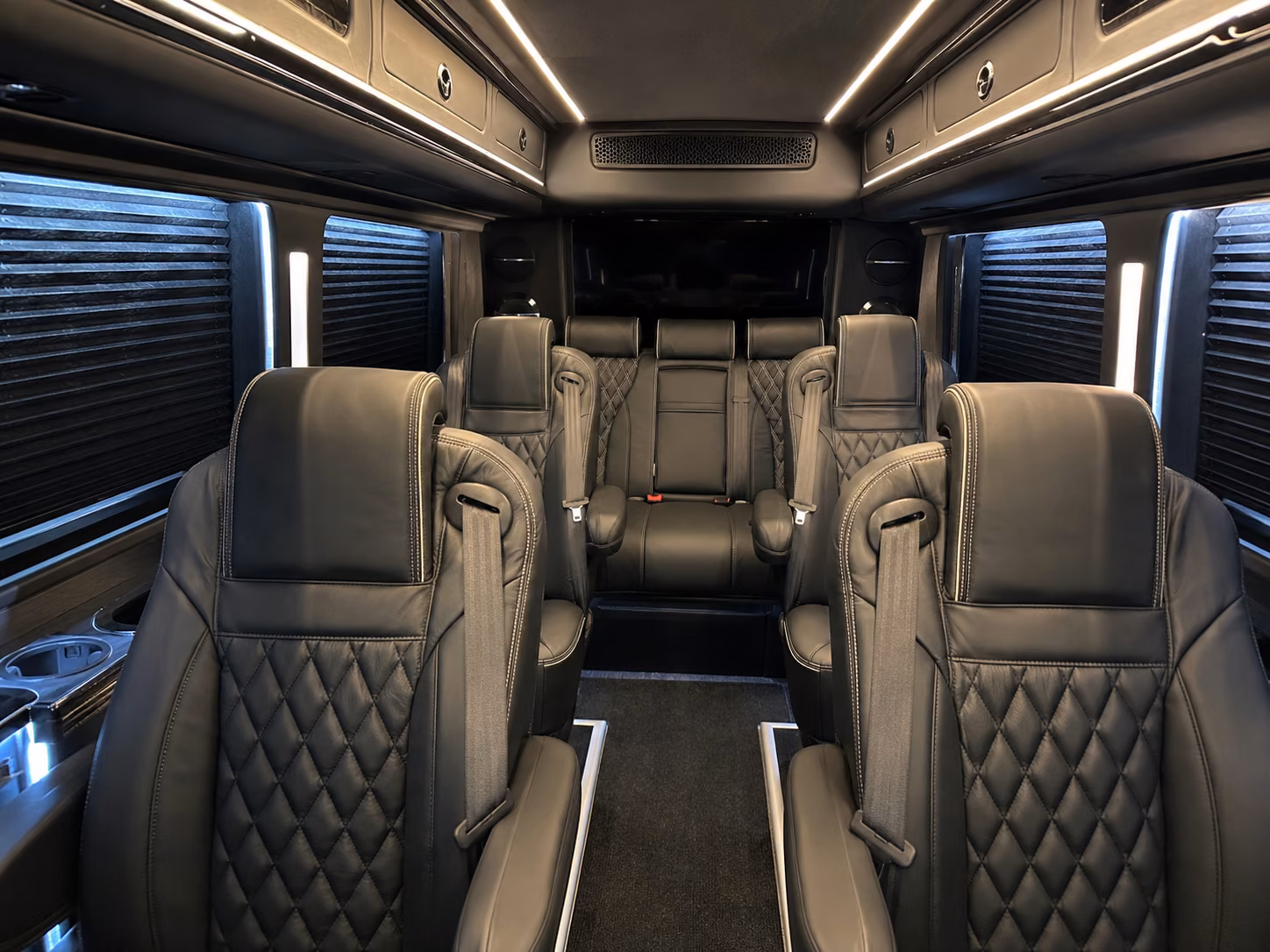 clearwater 20 passenger sprinter van inside