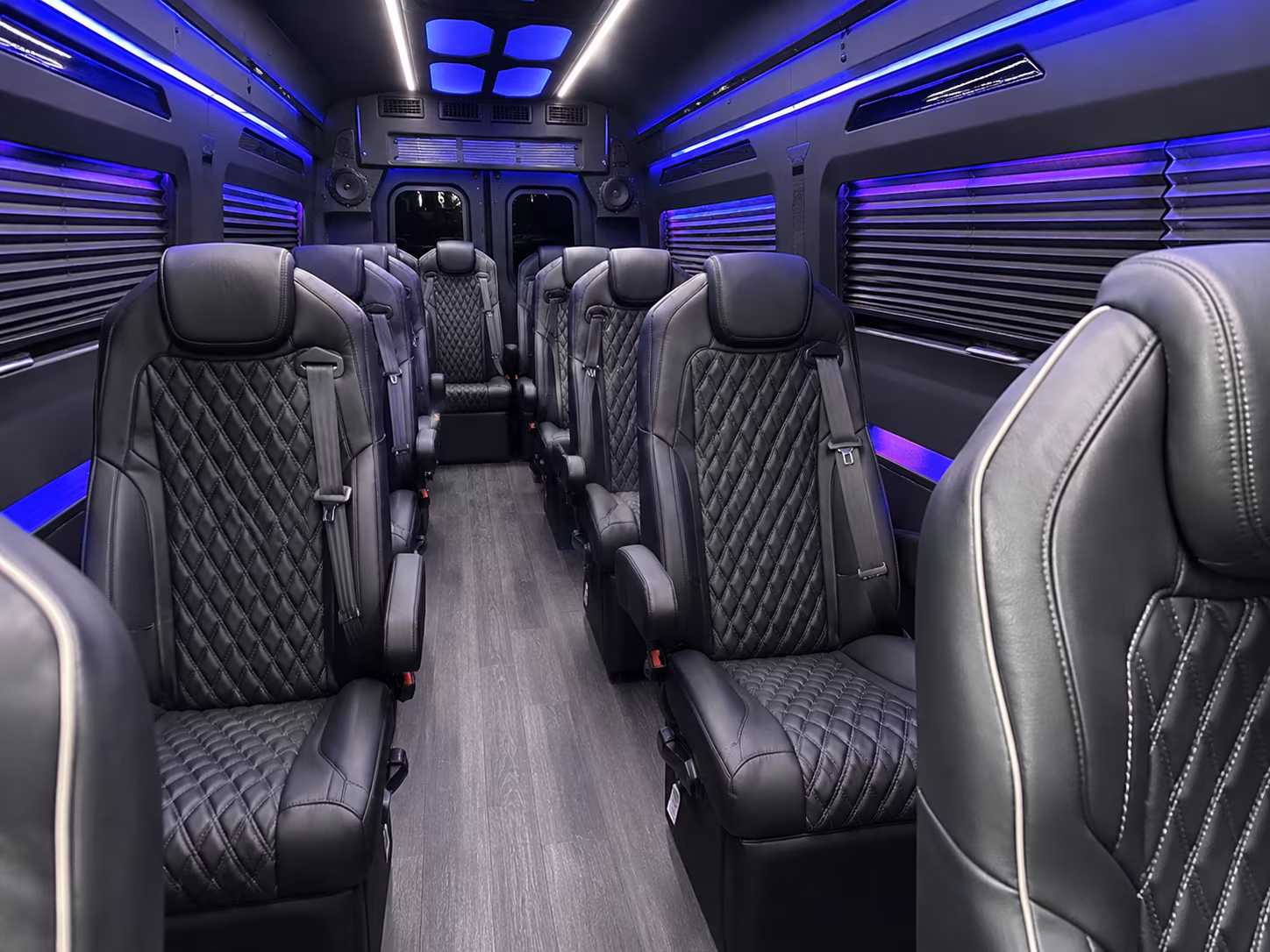 clearwater 8 passenger sprinter van interior